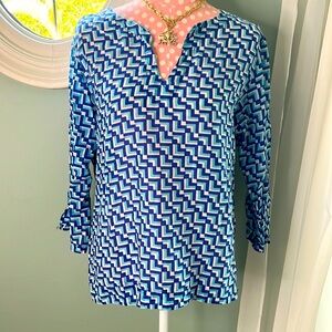 Helen Jon Tunic Top Size L